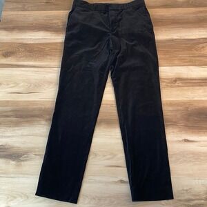 Vince Mens Black Velvet Straight Leg Pants Size 32
